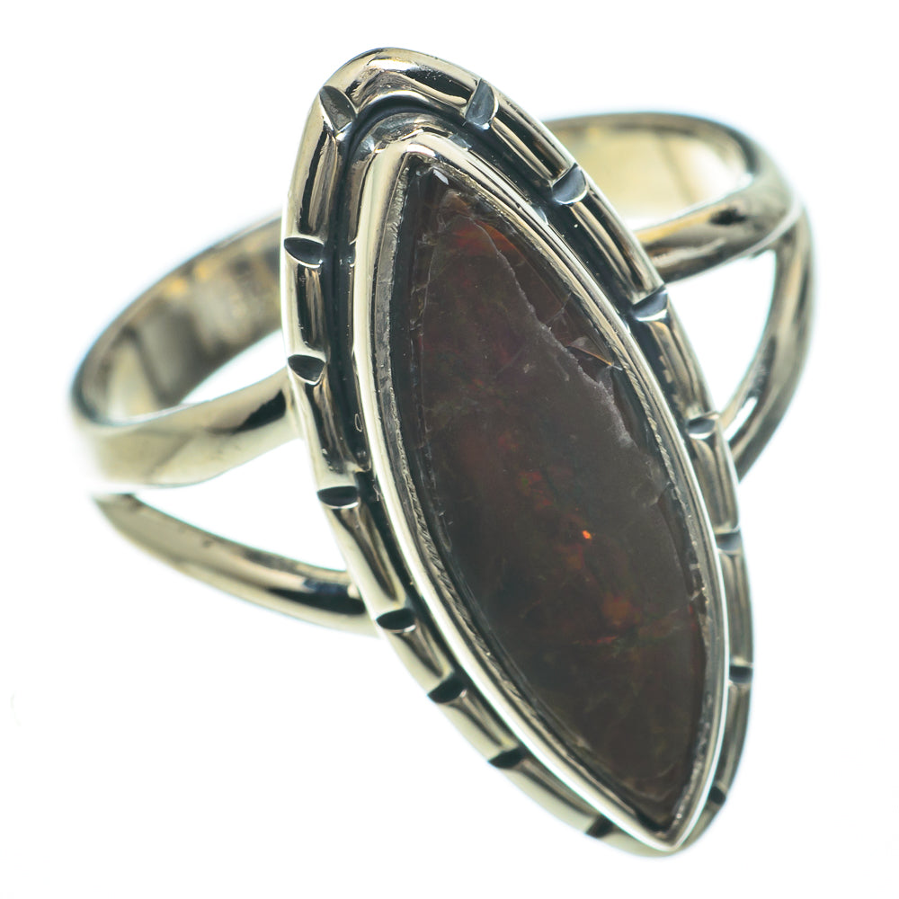 Ammolite Rings handcrafted by Ana Silver Co - RING59786