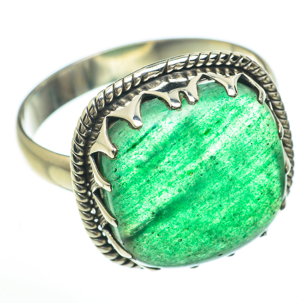 Green Aventurine Rings handcrafted by Ana Silver Co - RING59809
