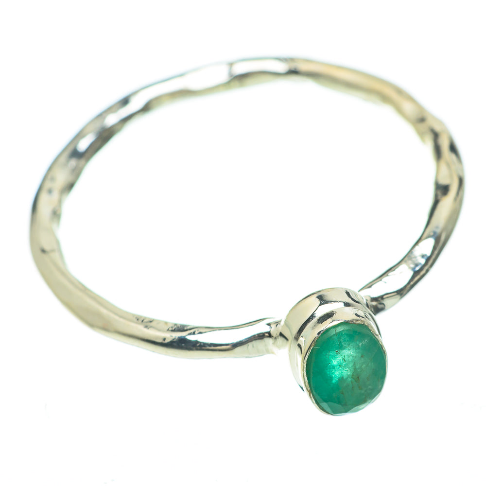 Zambian Emerald Rings handcrafted by Ana Silver Co - RING59811