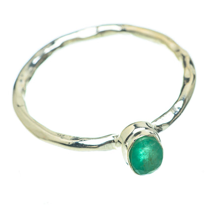 Zambian Emerald Rings handcrafted by Ana Silver Co - RING59811