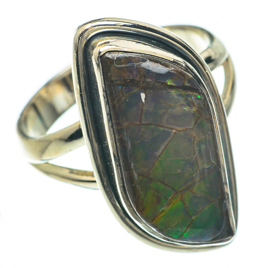 Ammolite Rings handcrafted by Ana Silver Co - RING59830