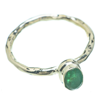 Zambian Emerald Rings handcrafted by Ana Silver Co - RING59841
