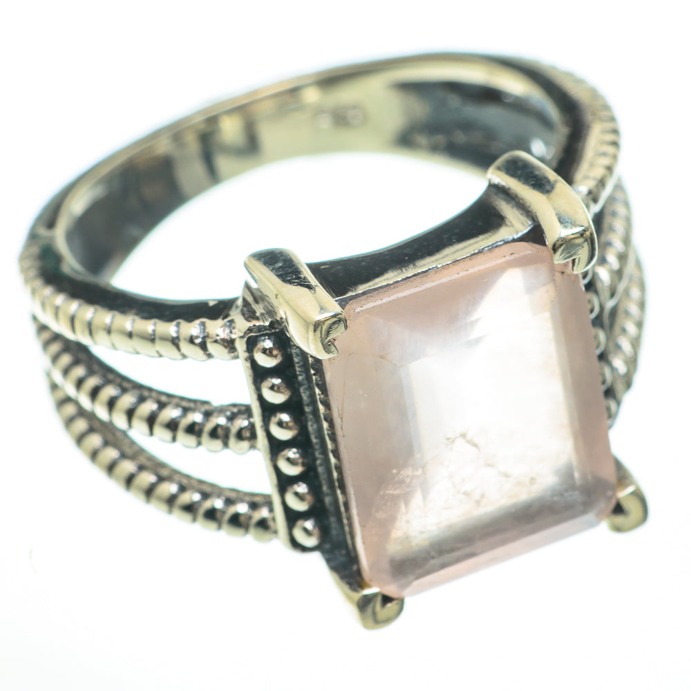 Rose Quartz Rings handcrafted by Ana Silver Co - RING59856