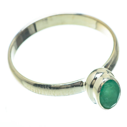 Zambian Emerald Rings handcrafted by Ana Silver Co - RING59874