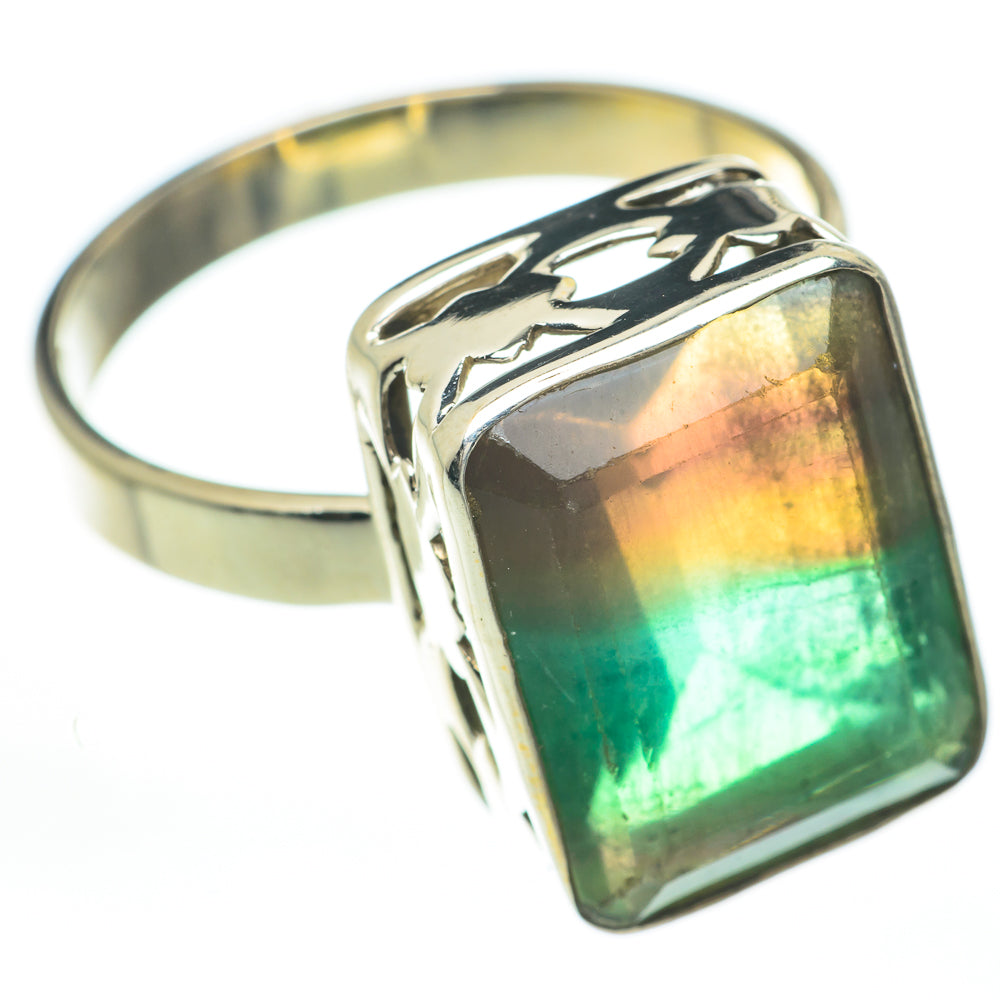 Green Fluorite Rings handcrafted by Ana Silver Co - RING59875