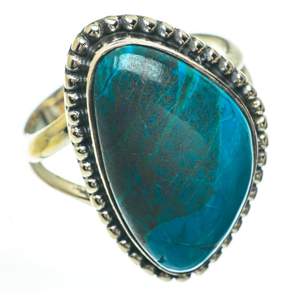 Chrysocolla Rings handcrafted by Ana Silver Co - RING59899