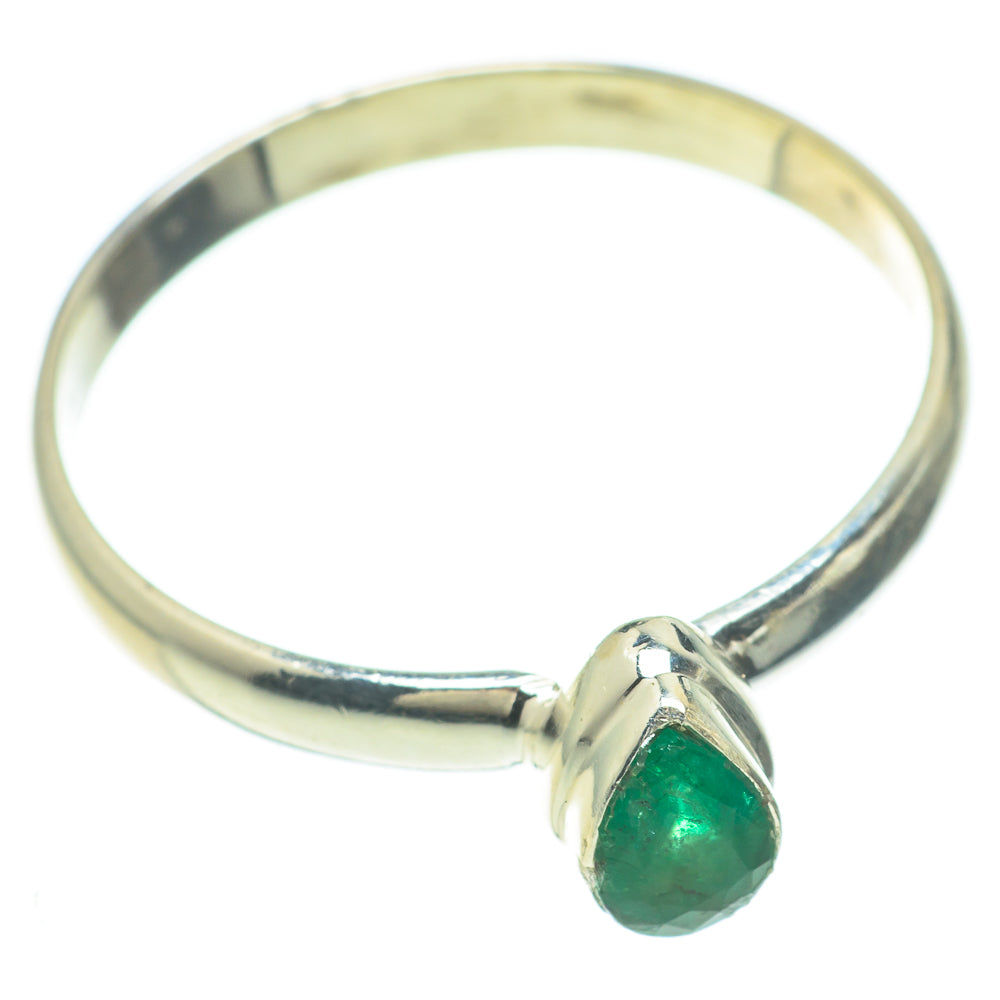 Zambian Emerald Rings handcrafted by Ana Silver Co - RING59935