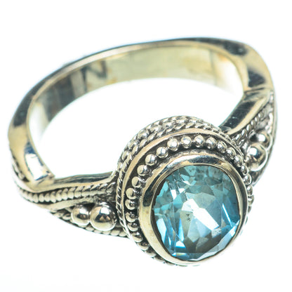 Blue Topaz Rings handcrafted by Ana Silver Co - RING59956