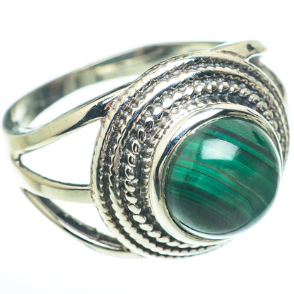 Malachite Rings handcrafted by Ana Silver Co - RING59960
