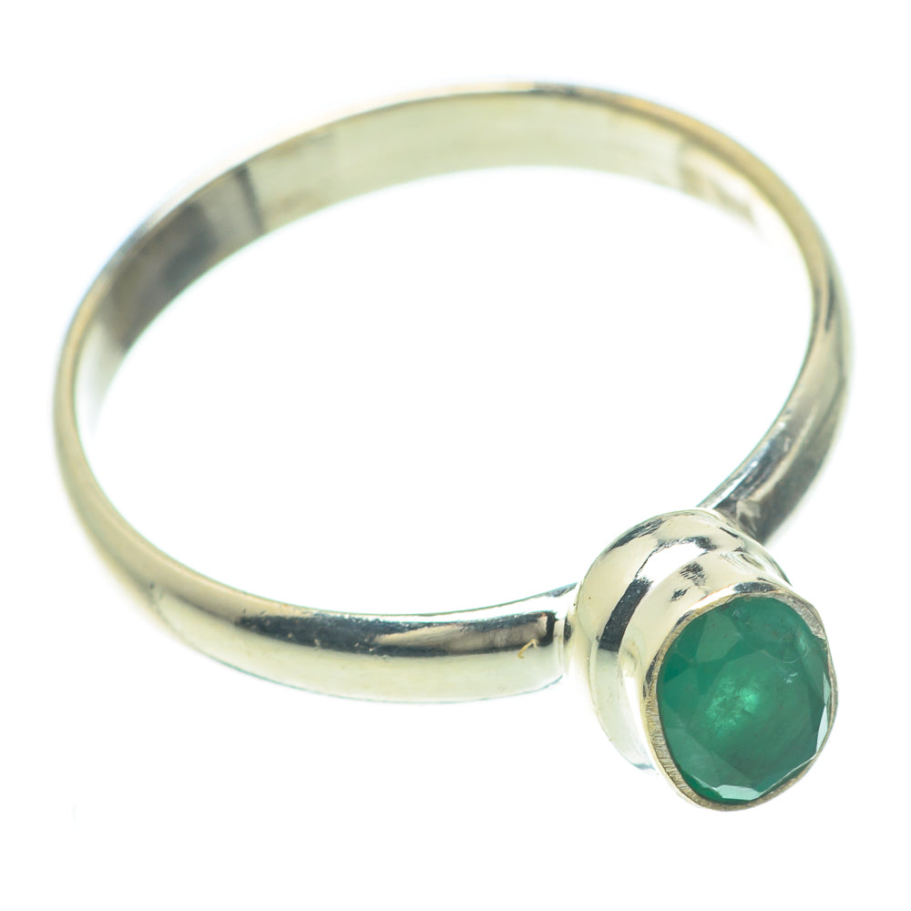 Zambian Emerald Rings handcrafted by Ana Silver Co - RING59962