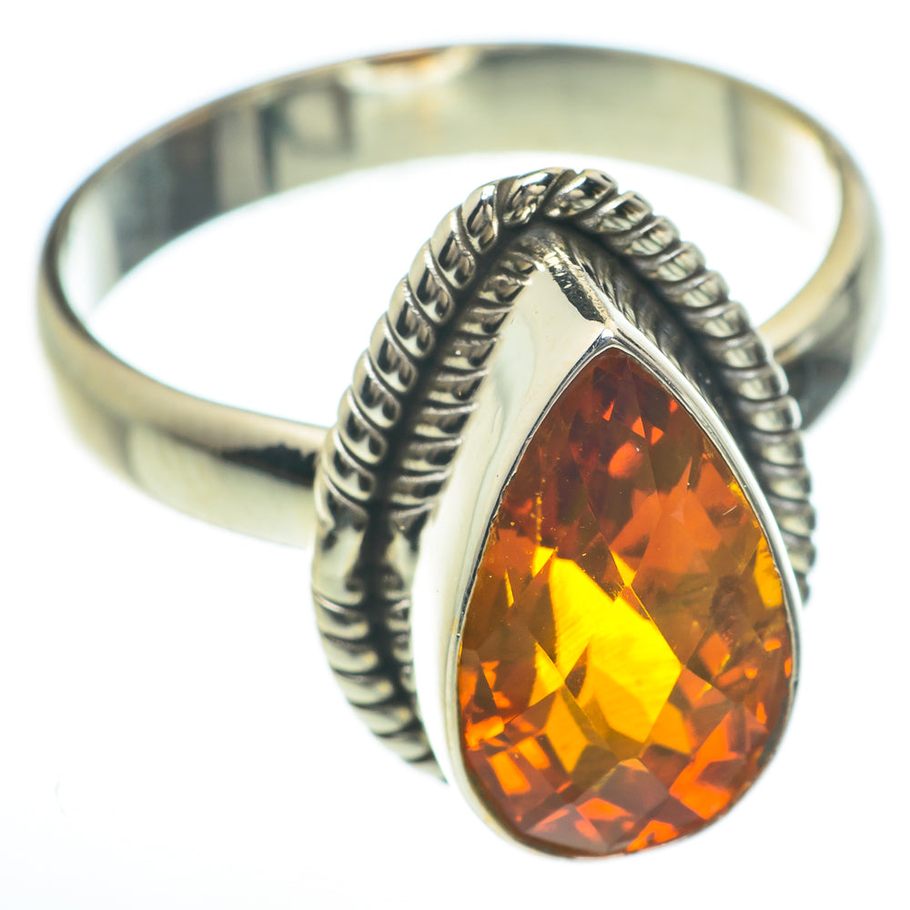 Mandarin Citrine Rings handcrafted by Ana Silver Co - RING59963