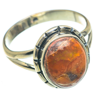 Mexican Fire Opal Rings handcrafted by Ana Silver Co - RING59977