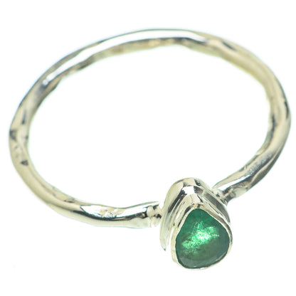 Zambian Emerald Rings handcrafted by Ana Silver Co - RING59984