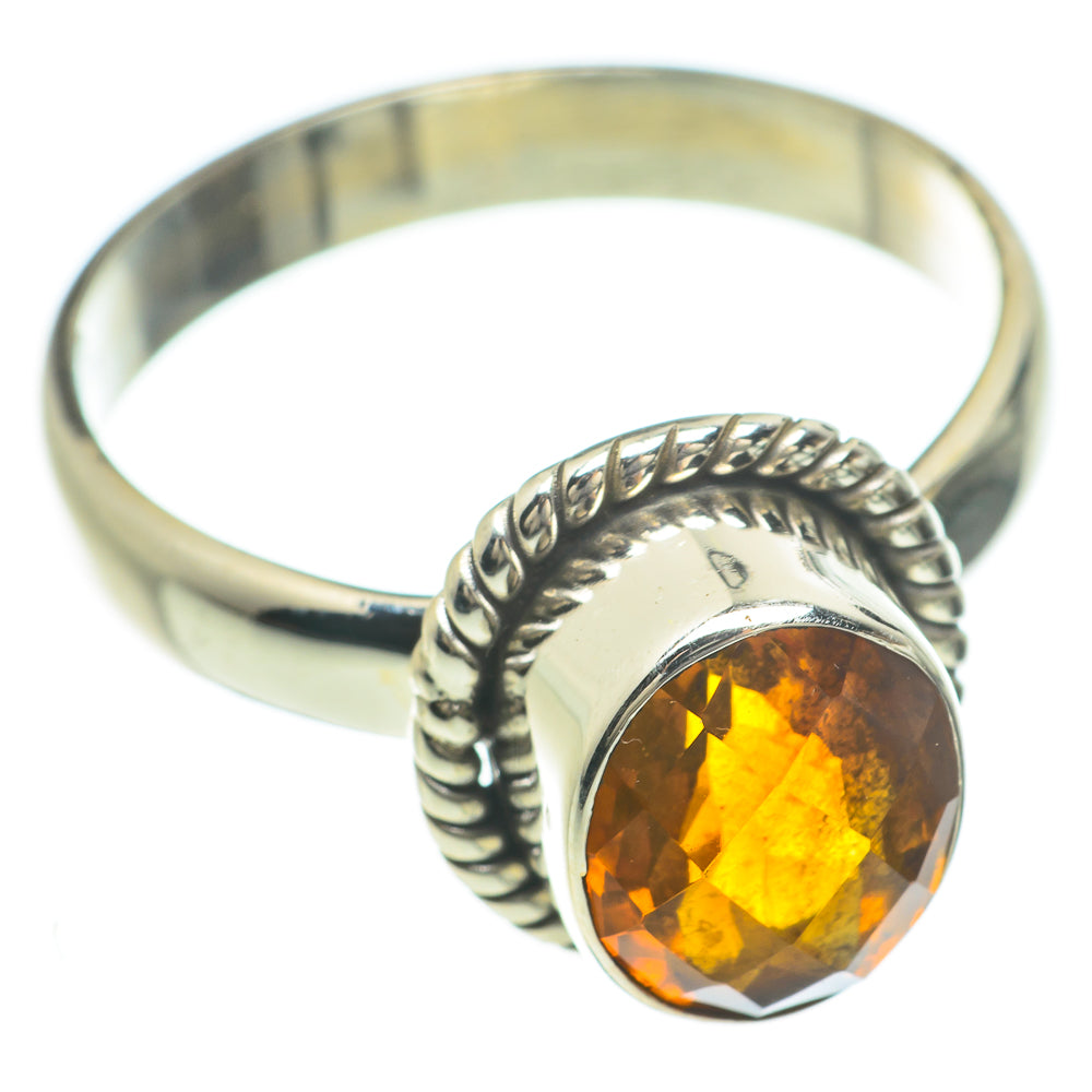 Mandarin Citrine Rings handcrafted by Ana Silver Co - RING59990