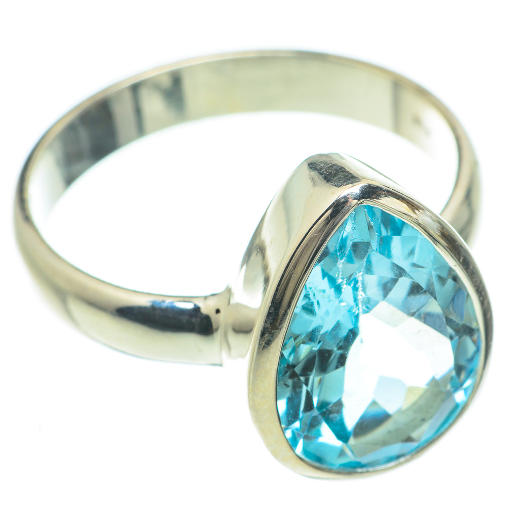 Blue Topaz Rings handcrafted by Ana Silver Co - RING60005