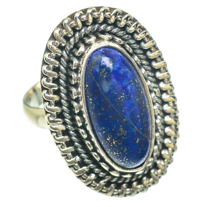 Lapis Lazuli Rings handcrafted by Ana Silver Co - RING60008