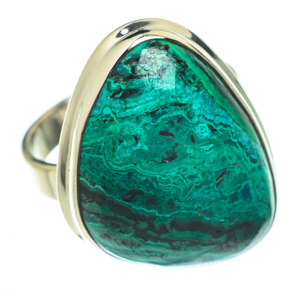 Chrysocolla Rings handcrafted by Ana Silver Co - RING60010