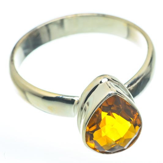 Mandarin Citrine Rings handcrafted by Ana Silver Co - RING60015