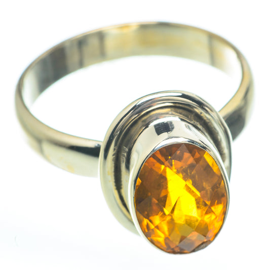 Mandarin Citrine Rings handcrafted by Ana Silver Co - RING60016