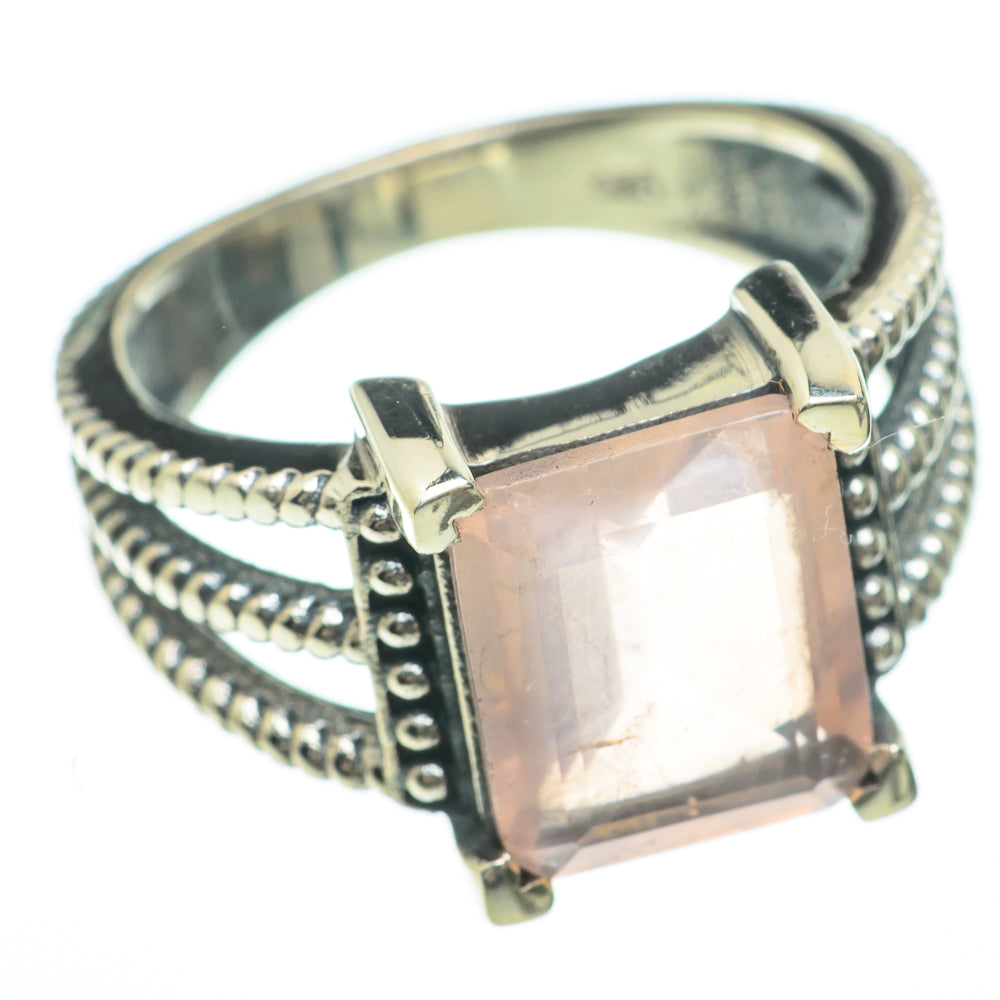 Rose Quartz Rings handcrafted by Ana Silver Co - RING60019