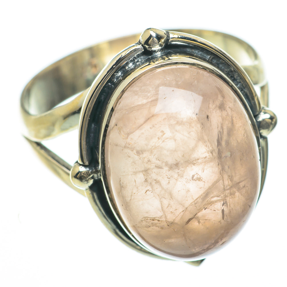 Rose Quartz Rings handcrafted by Ana Silver Co - RING60020