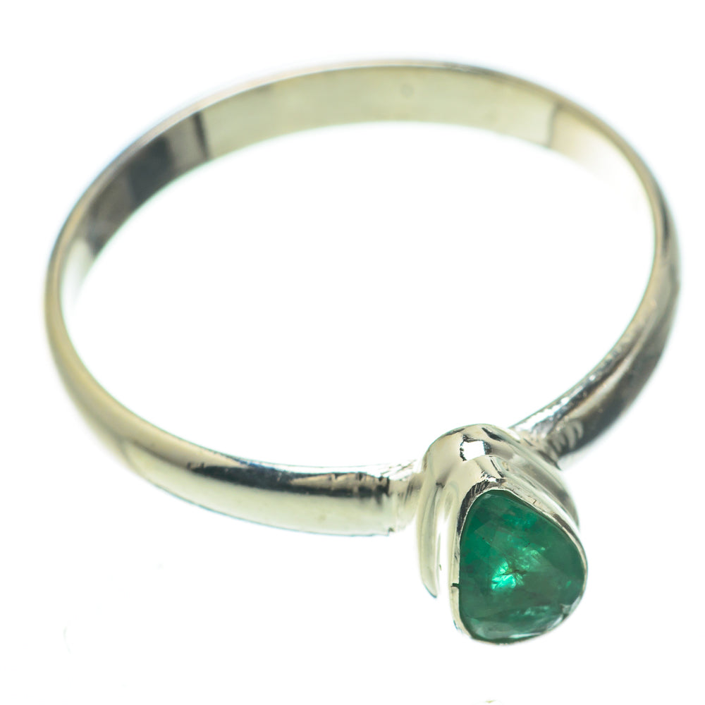 Zambian Emerald Rings handcrafted by Ana Silver Co - RING60032