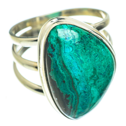 Chrysocolla Rings handcrafted by Ana Silver Co - RING60034