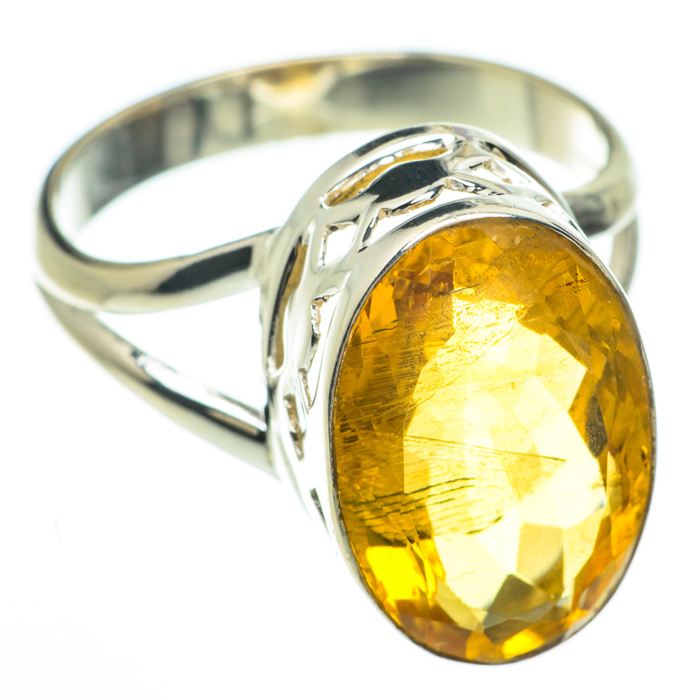 Mandarin Citrine Rings handcrafted by Ana Silver Co - RING60043