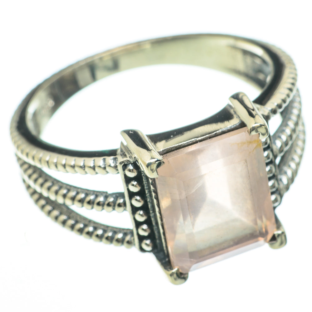 Rose Quartz Rings handcrafted by Ana Silver Co - RING60044