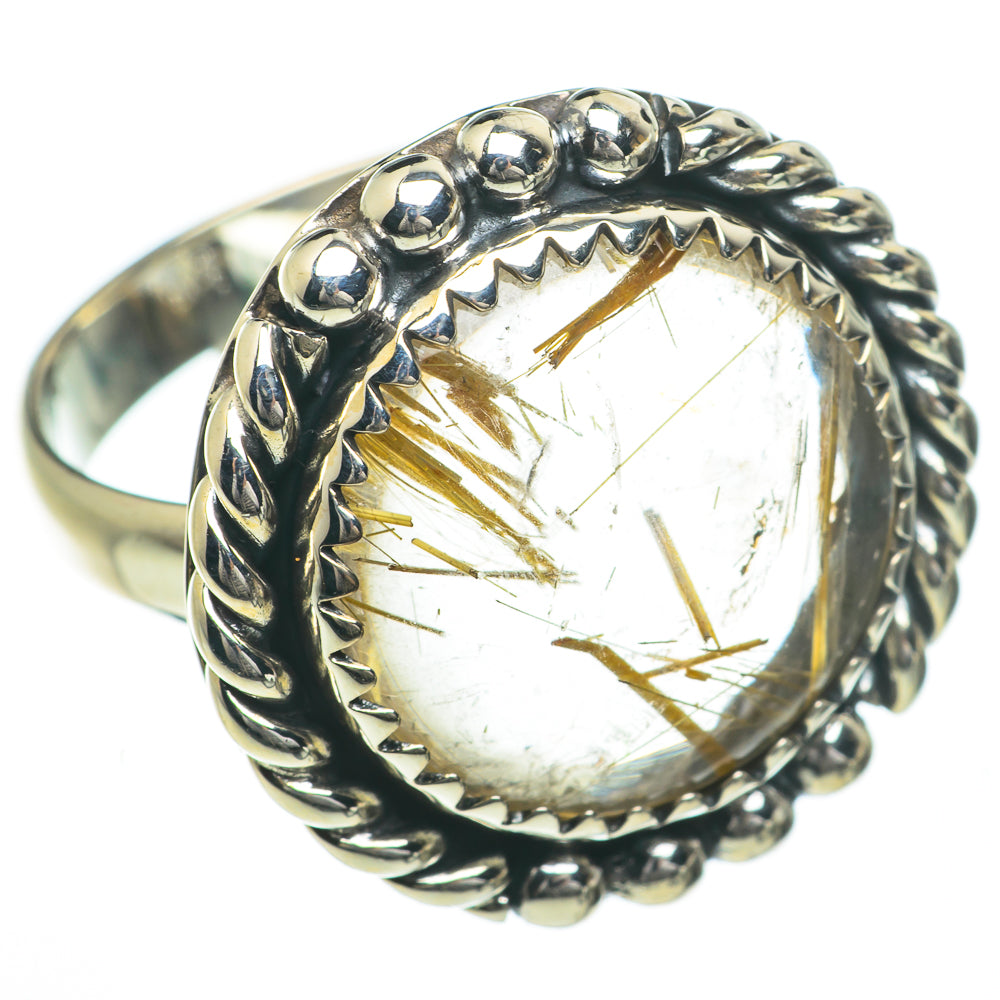 Rutilated Quartz Rings handcrafted by Ana Silver Co - RING60050