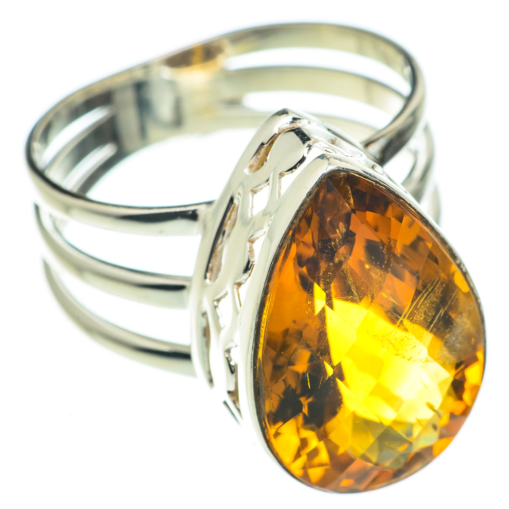 Mandarin Citrine Rings handcrafted by Ana Silver Co - RING60071