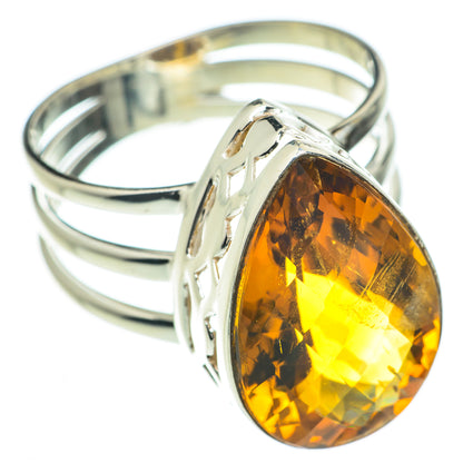 Mandarin Citrine Rings handcrafted by Ana Silver Co - RING60071