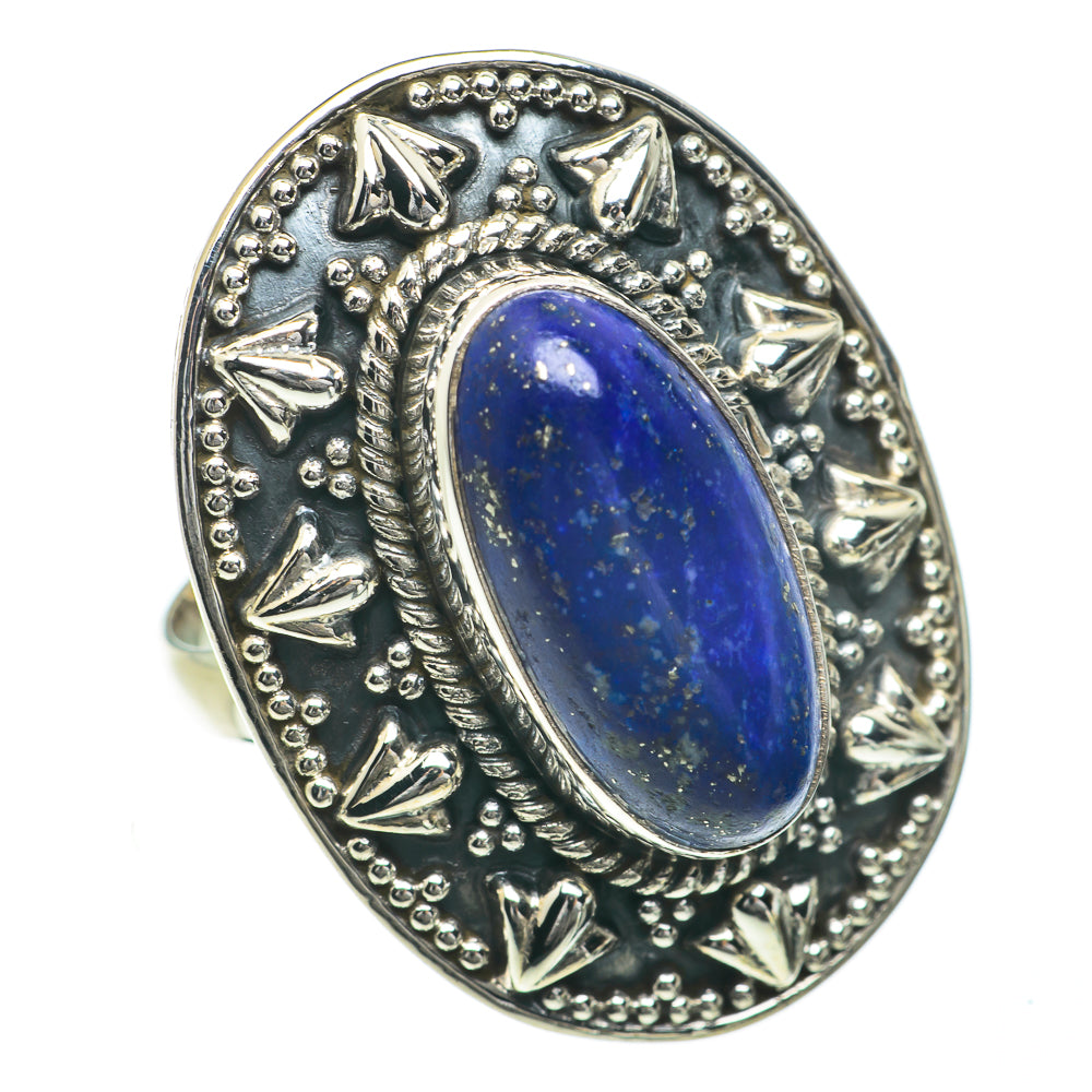 Lapis Lazuli Rings handcrafted by Ana Silver Co - RING60093