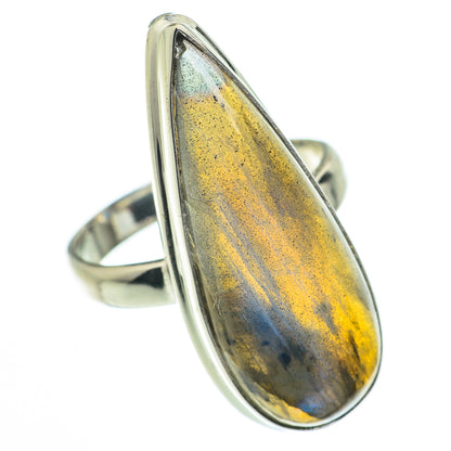 Labradorite Rings handcrafted by Ana Silver Co - RING60094