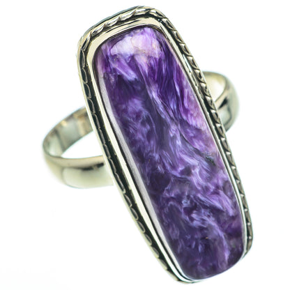Charoite Rings handcrafted by Ana Silver Co - RING60111