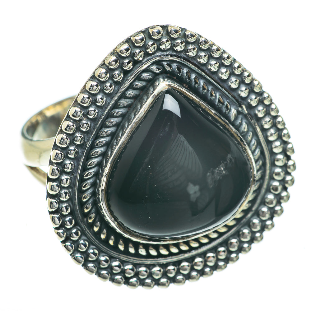 Black Onyx Rings handcrafted by Ana Silver Co - RING60114