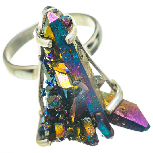Titanium Sunshine Druzy Rings handcrafted by Ana Silver Co - RING60117