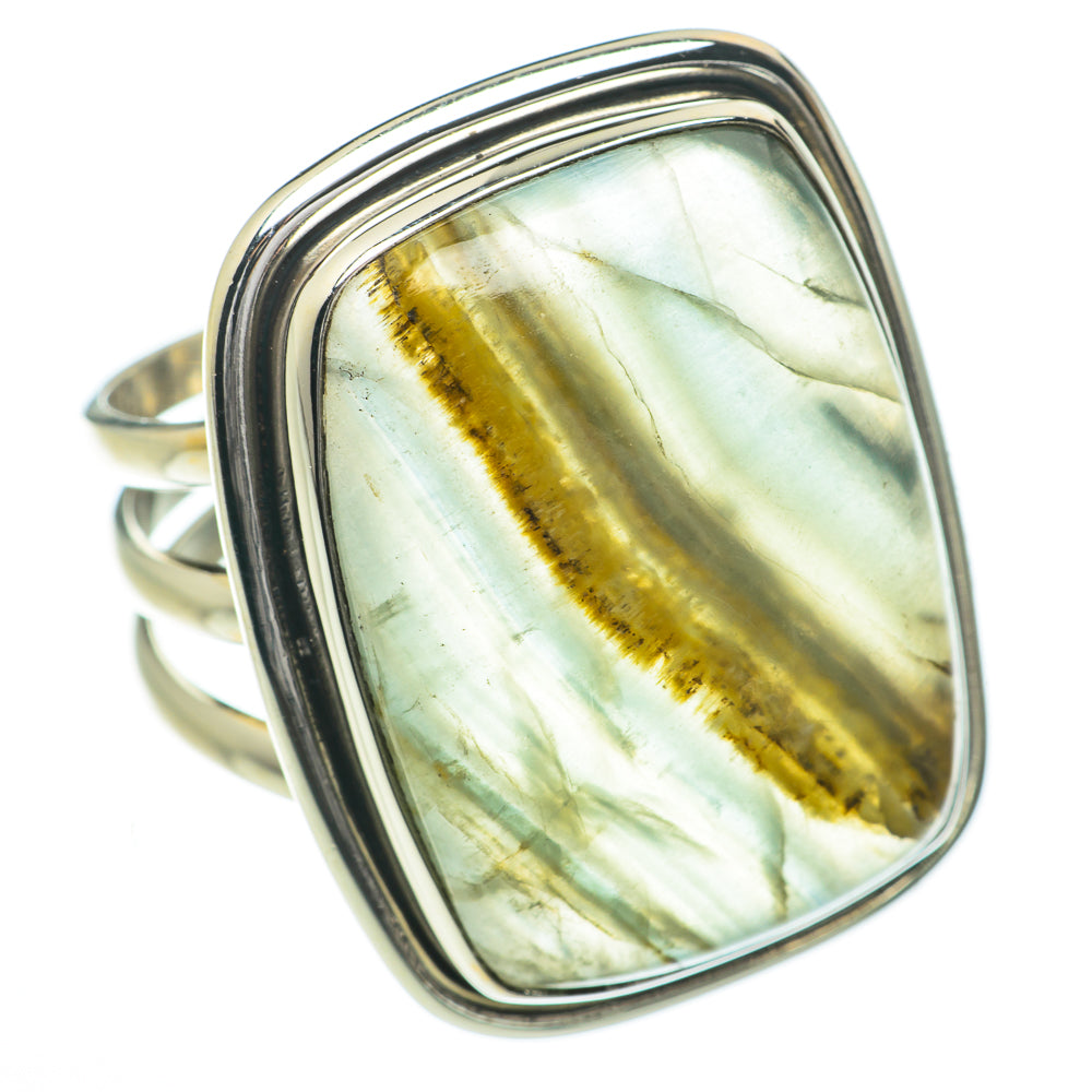 Green Fluorite Rings handcrafted by Ana Silver Co - RING60118