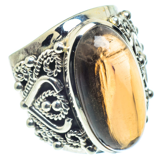 Smoky Quartz Rings handcrafted by Ana Silver Co - RING60125