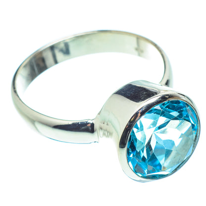 Blue Topaz Rings handcrafted by Ana Silver Co - RING60134