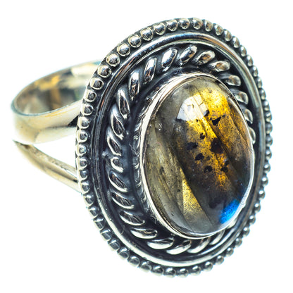 Labradorite Rings handcrafted by Ana Silver Co - RING60144