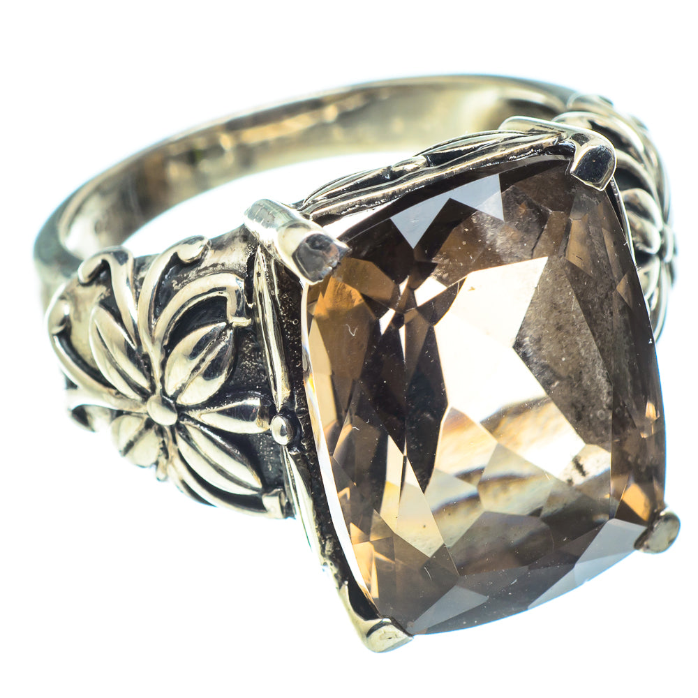 Smoky Quartz Rings handcrafted by Ana Silver Co - RING60145