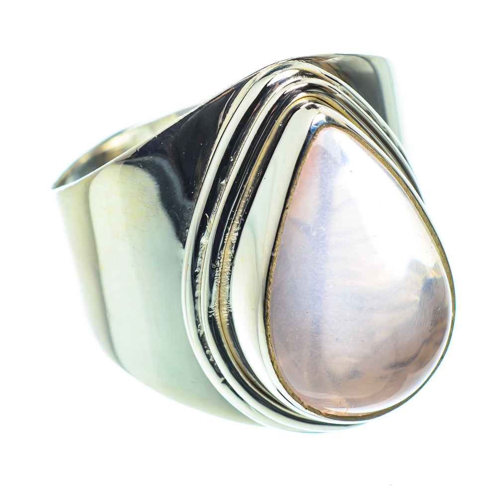 Rose Quartz Rings handcrafted by Ana Silver Co - RING60147
