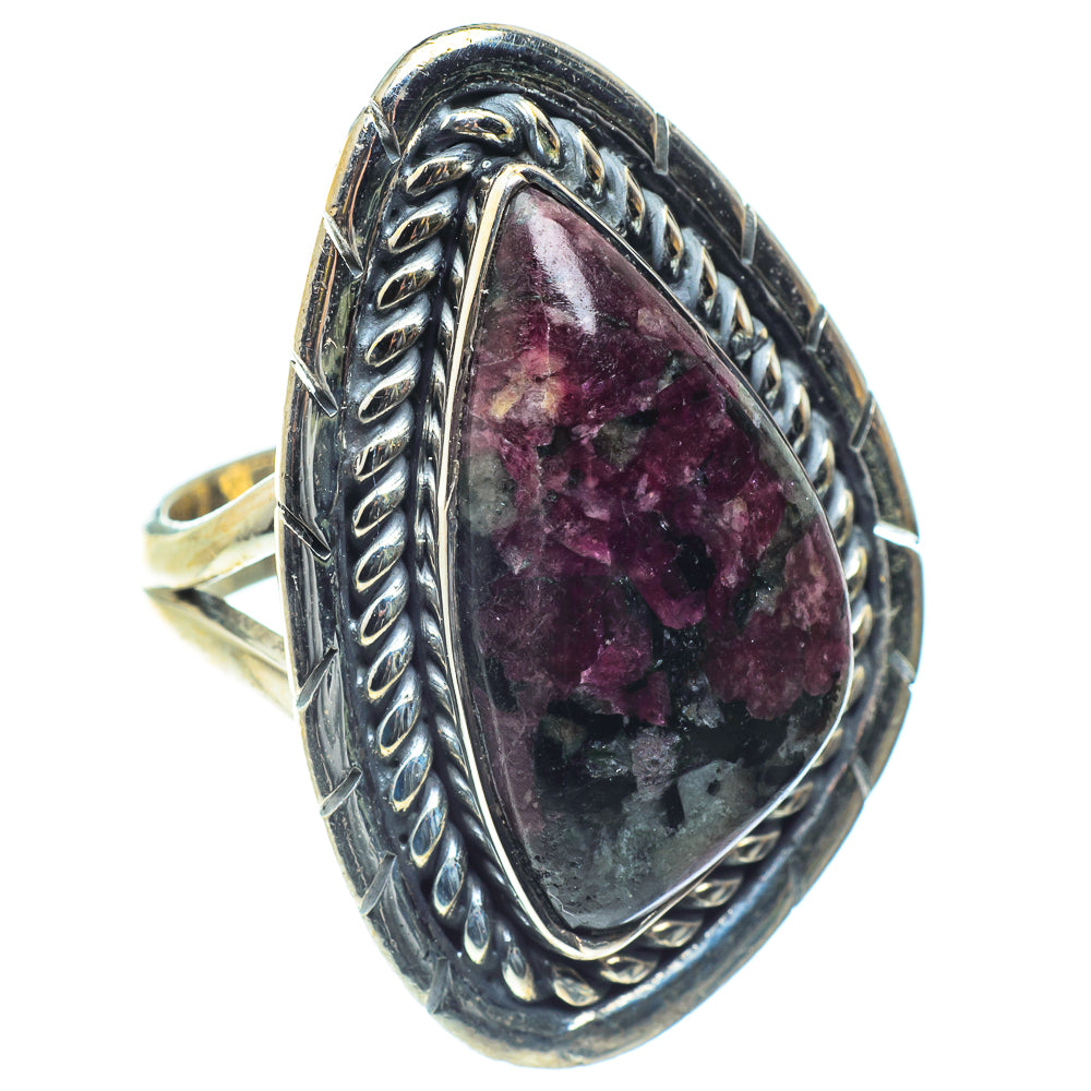 Russian Eudialyte Rings handcrafted by Ana Silver Co - RING60152
