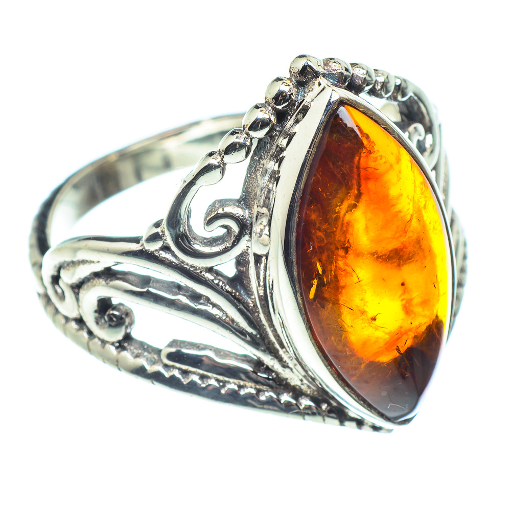Baltic Amber Rings handcrafted by Ana Silver Co - RING60164