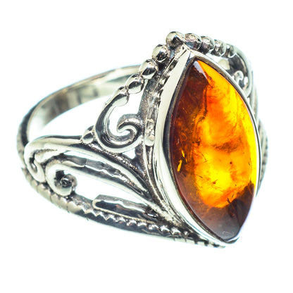 Baltic Amber Rings handcrafted by Ana Silver Co - RING60164