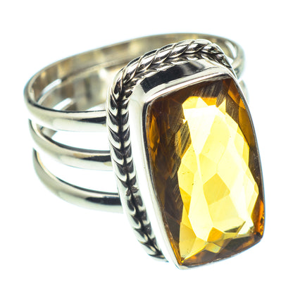 Mandarin Citrine Rings handcrafted by Ana Silver Co - RING60165