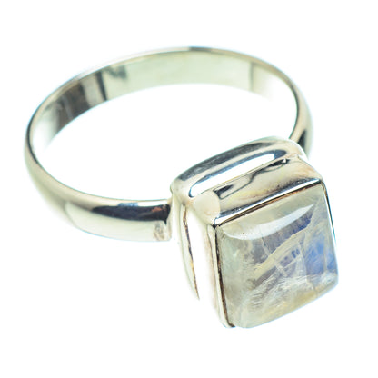 Rainbow Moonstone Rings handcrafted by Ana Silver Co - RING60171