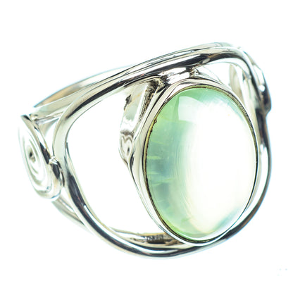 Prehnite Rings handcrafted by Ana Silver Co - RING60180