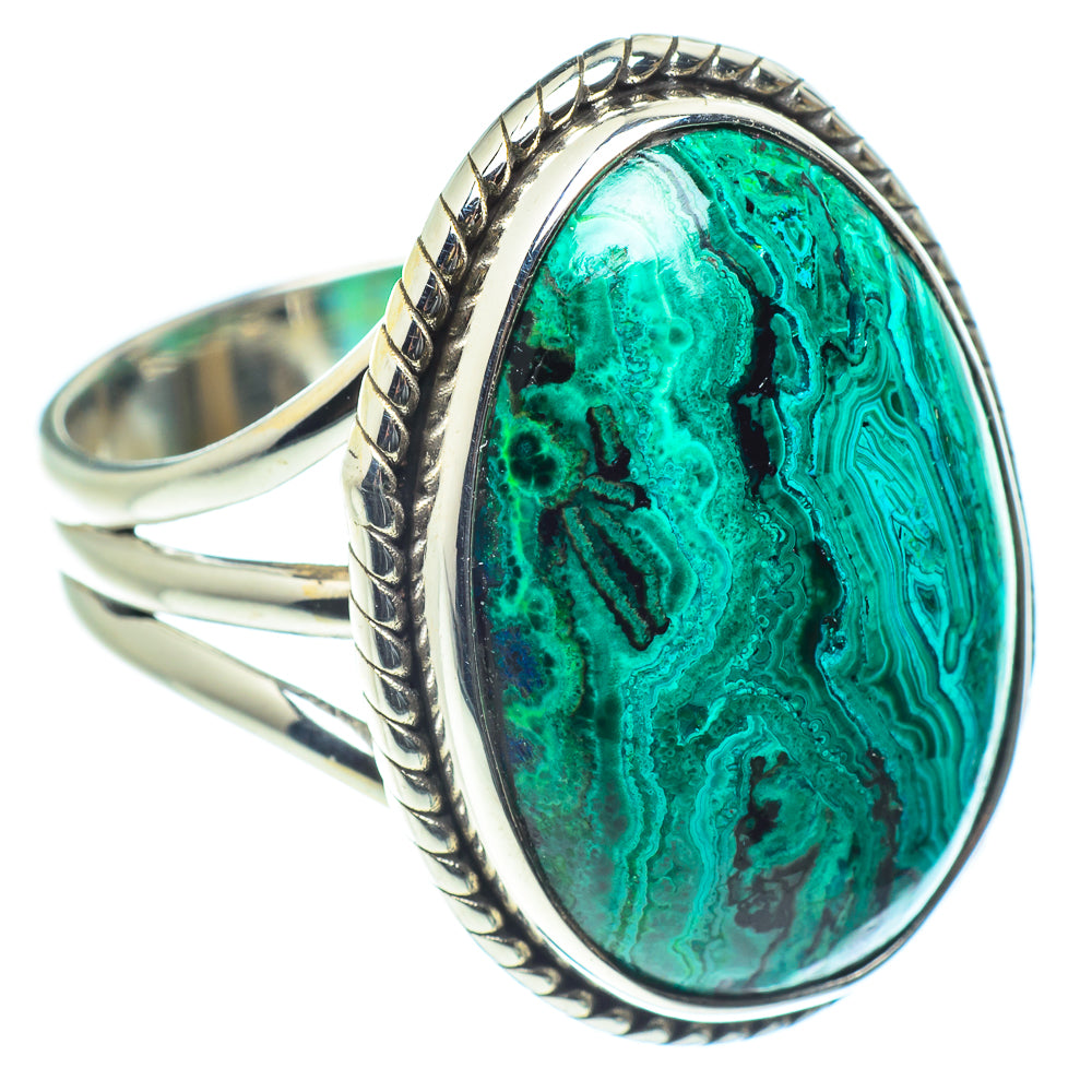Chrysocolla Rings handcrafted by Ana Silver Co - RING60182